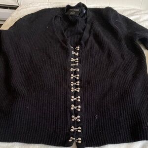 Harley-Davidson Black Cardigan with Silver Details